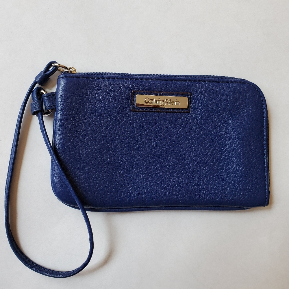Calvin Klein Dark Blue Wristlet